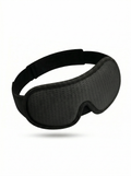 Black sleep mask on a white background, spaceblack